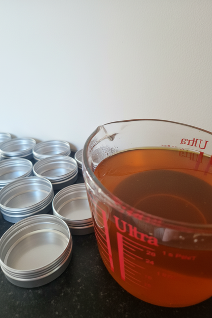 Herbal salve with white background