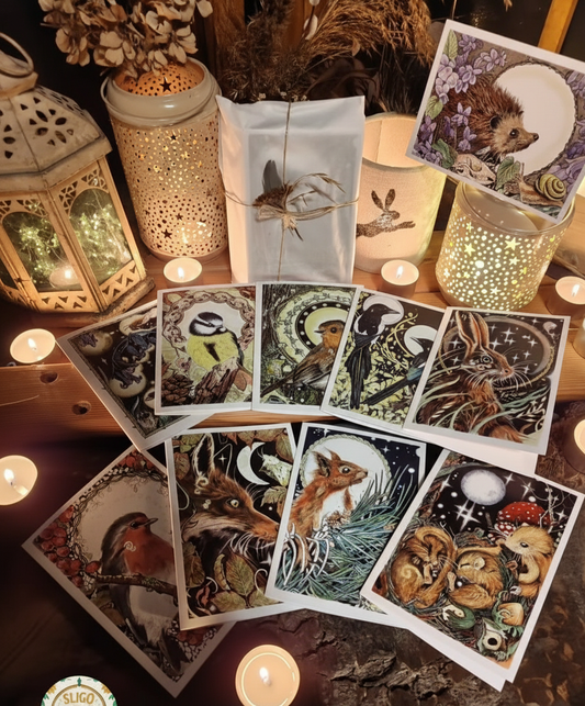 Woodland cards product scene
